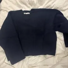 ブルーブラックレディースニット
