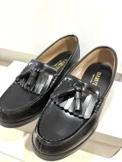 HARUTA ブラック タッセルローファー