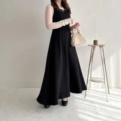 【新品未使用】 apres jour キーネック キャミワンピース 骨スト 向け