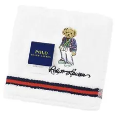 POLO RALPH LAUREN ポロベア タオルハンカチ　白