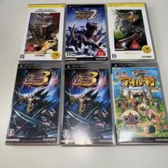 PSP モンスターハンターポータブル 4本セット