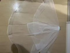 ウェディング ベール 2層 コーム付き ホワイト