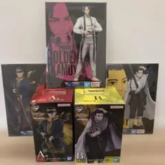 一番くじ　ゴールデンカムイ　杉元、尾形　フィギュア＆イラストボード３種