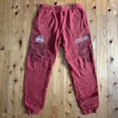 刺繍 DARC SPORT スウェットパンツ レッド