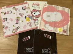 スヌーピー タオル2枚SNOOPY しあわせつむぐ展　会場限定　今治タオル美術館