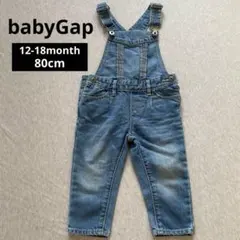 babyGap ベビー デニム オーバーオール サロペット 12-18monthのサムネイル