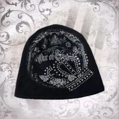 平成ギャル ニット帽 お兄系 y2k ストーン サブカル ビーニー