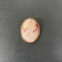 ヴィンテージ　シェルカメオブローチ兼トップ