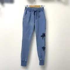 Local Motion ジョガーパンツ ライトブルー ハワイ Aloha