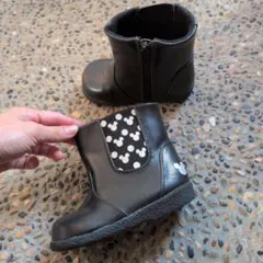 ミッキー マウス ブラックブーツ 15.0cm