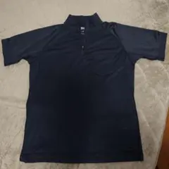 ユニクロ ドライEX ポロシャツ 半袖 ネイビー（メンズLサイズ）