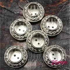 ボタン シルバー メタル