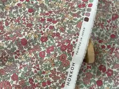 ラスト❣️HOKKOH☆リバティ風柄☆生地幅×100☆ソフト加工さらさら生地
