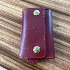 IL BISONTE レザーキーケース レッド イルビゾンテ