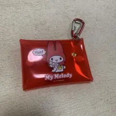 My Melody クリアポーチ カラビナ付き