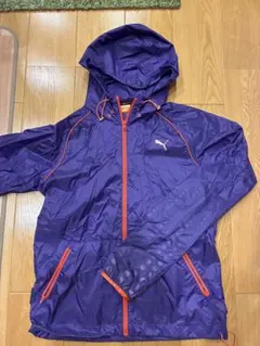 PUMA フード付きウィンドブレーカー 紫