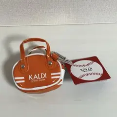 KALDI レトロスポーツバッグ　チョコレート　カルディ　オレンジ