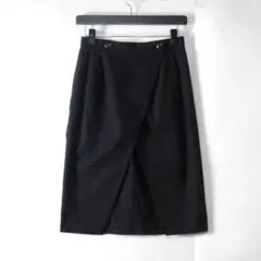 Christian Dior コットンスカート ブラック 黒 ラップのサムネイル