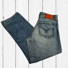 Levi’s 502 リーバイス デニムパンツ W32 色落ち ヒゲ ストレート