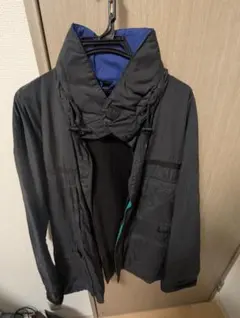 90年代黒タグ　Eddie Bauer ナイロンフリースジャケット M ブラック