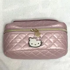 ハローキティ HELLO KITTY 50周年 ピンク キルトポーチのサムネイル