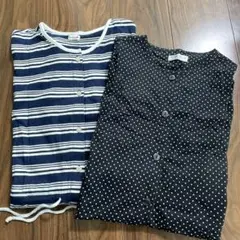 授乳口付き 半袖パジャマ M 2点セット