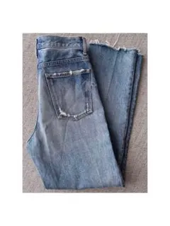 【美品】MOUSSY デニム ジーンズ ストレート 25 M ブルー