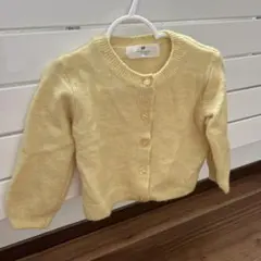 H&M ライトイエロー カーディガン 92cm
