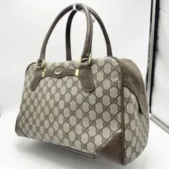 GUCCI GGスプリーム　ハンドバッグ　レザー PVC