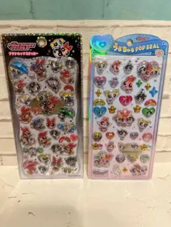 【正規品】パワーパフガールズ　プチドロップ うるちゅるPOPシール2種セット