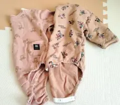 futafuta クマ柄・ディズニー柄　２着セット　ロンパース 80