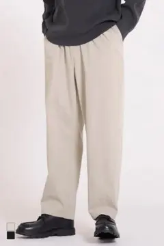 coca ワイドテーパードイージーパンツ Mサイズ　グレージュ　美品