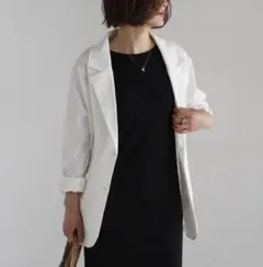 【新品・タグ付】ツイルシングルジャケット/BONJOUR SAGANのサムネイル