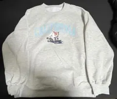 Dazy カリフォルニア犬プリント トレーナー Mサイズ