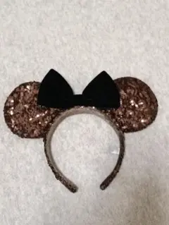 ディズニー　カチューシャ　ミニー　ブラウン　DISNEY