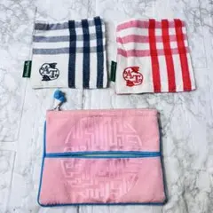 【極美品】Afternoon Tea ハンカチ ＆ ティッシュケース 　チェック
