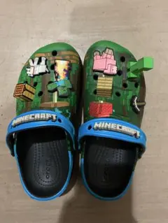 クロックス　Minecraftコラボサンダル キッズ グリーン