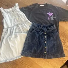 GAP スカートZARAジャンスカZARATシャツ 女の子140cm まとめ売り