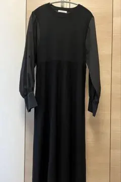 OPAQUE.CLIP 黒 長袖ワンピース