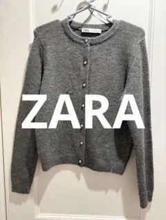 ZARAメタルボタンニットジャケット