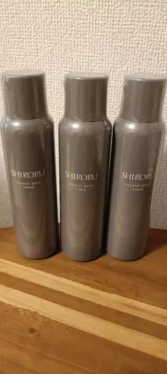 SHIRORU クリスタルホイップ　ブラック　新品未開封　120g 4本セット 新品未開封】SHIRORU クリスタルホイップ ブラック 120g 4本セット