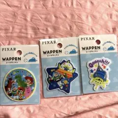 Disney ピクサー　トイストーリー　ワッペン　シール　アイロン