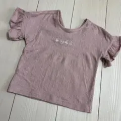 BABYDOLL フリル袖 Tシャツ ピンク 100
