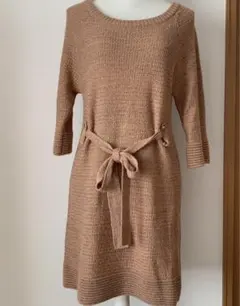 ニットワンピース ひざ丈ワンピース