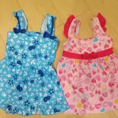 女の子向けワンピース水着2点セット 120