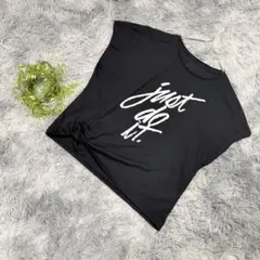 NIKE DRI-FIT ドルマン Tシャツ L 黒 サイドリボン スポーツのサムネイル