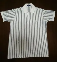 限定コラボ！エディフィス×フレッドペリーストライプ半袖ポロシャツS