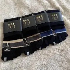 【新品】DAKS5本指ソックス4足セット