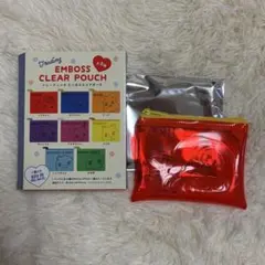 후지야 페코짱 트레이딩 엠보스 크리어 파우치