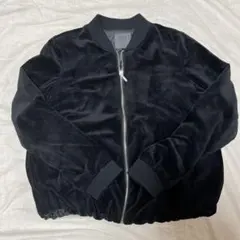 DIRZ ベロア ブルゾン 黒